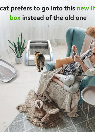 Open Smart Cat Litter Box Automatic Self Cleaning,Remote Control Via App,Cat Toilet Litter Tray,2025 New Electric Cat Toilet Dropshipman