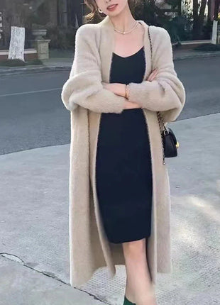 Thickened Women Cardigan Pure Faux Mink DREAM CARNATION FASHION Store