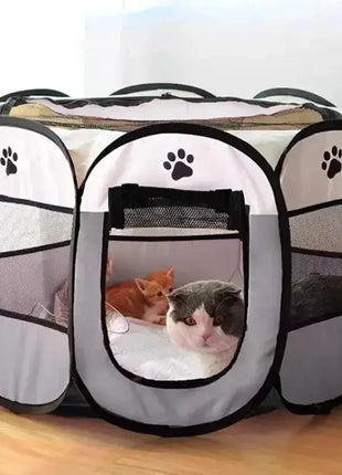 Portable Foldable Pet Tent Kennel Fence and easy To Use Stone's Store