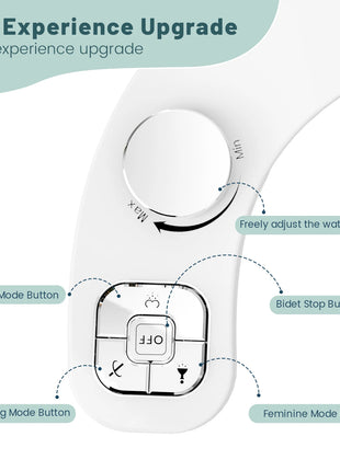 SAMODRA Button Bidet - Non-Electric Self Cleaning Dual Nozzle