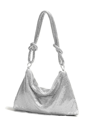 Handle Soft Sequins Evening Clutch Bag For Women Shiny Dinner Party Wedding Purses Handbag Designer Female Underarm Shoulder Bag Luxury Evening Bag Store