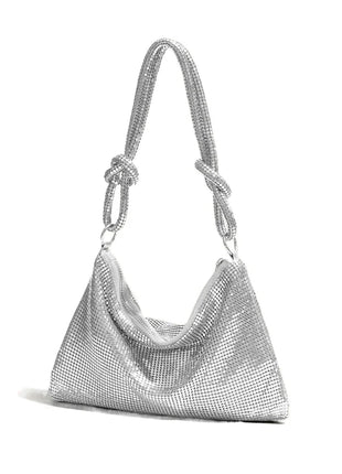 Handle Soft Sequins Evening Clutch Bag For Women Shiny Dinner Party Wedding Purses Handbag Designer Female Underarm Shoulder Bag Luxury Evening Bag Store