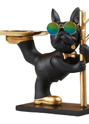 Sculpture Tray with Bulldog Key Holder Dazzling Bag Store
