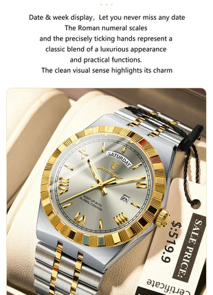 POEDAGAR Classic Lux® – Men’s Stainless Steel Watch POEDAGAR Watch Store