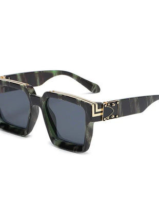 SHAUNA Retro Square Sunglasses 😎 UV400 Candy Colors & Silver Mirror SHAUNA Official Store