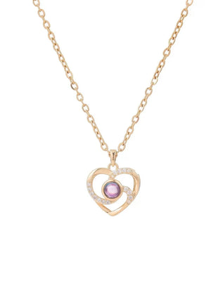 Personalized Heart Projection Necklace Custom Photo Memorial Jewelry Gift HIBODY Jewel Store