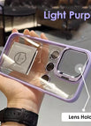 Светло лилав / Калъф и протектор за камера / За iPhone 15 ProMax