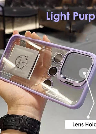 Camera Stand Cases with Lens Protection For iPhone 15 Pro Max (with Free Camera Lens) Shop1104115021 Store