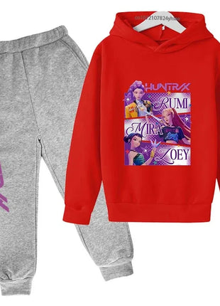 Kids Kpop Demon Hunters Hoodie & Jogger Set Shop1103677024 Store
