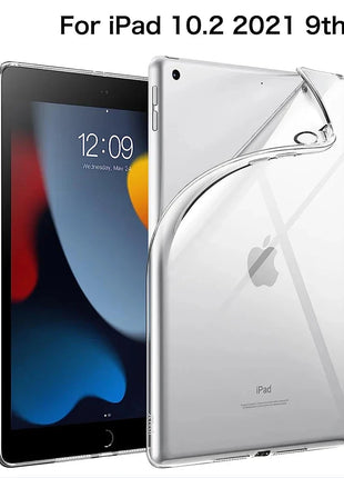 For iPad 10th 10.9 2022 7 8 9th Gen 10.2 Air 5 6 13 Case TPU Silicon Transparent Cover For iPad Pro 9.7 10.5 11 13 Mini 3 4 5 6 DUNNO Official Store