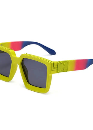 SHAUNA Retro Square Sunglasses 😎 UV400 Candy Colors & Silver Mirror SHAUNA Official Store