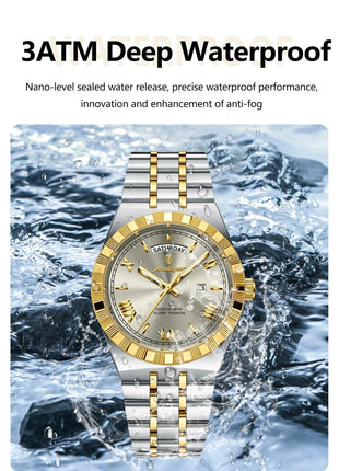 POEDAGAR Classic Lux® – Men’s Stainless Steel Watch POEDAGAR Watch Store