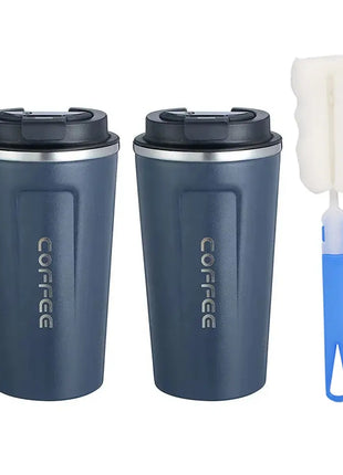 Stainless Steel Smart Coffee Tumbler Thermos Cup with Intelligent Temperature Display Portable Travel Mug 380ml 510ml Febwind-Baking-Official Store