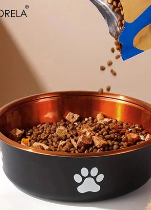 Anti-Slip Dog Bowls Small Medium And Large Dog Feeding Bowls And Water Fountains Stainless Steel Pet Feeders Pet Dog Accessories Dropshipman