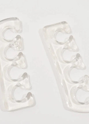 2pcs (1pair)Soft Silicone Finger Toe Separator Soft-Silicon 5 Colors Flexible  Finger Toe Spacers for Nail Polish Pedicure Tools nailartSupply Store