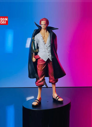 New 18cm One Piece Anime Figure Red Hair Shanks Action Figures Cartoon Figure Model PVC Doll Collection Decoration Kid Toy Gift Stone's Store