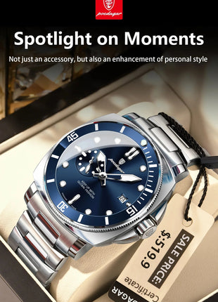 POEDAGAR SportLux® – Men’s Waterproof Quartz Watch POEDAGAR Store
