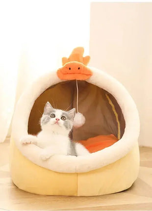 Cat Pad Bed Sweet Soft Warm Pet Basket Cozy Kitten Lounger Cushion Pet House Tent Small Dog Mat For Washable Cats winter Beds Dropshipman
