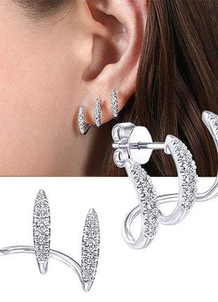 Luxury Claw Ear Rake Zircon Earrings for Women ZX Jewellery Store