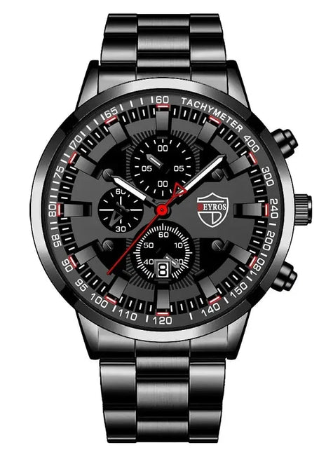 Fashion Men's Watch Luxury Silver Stainless Steel Men Watches Store