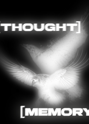 THOUGHT & MEMORY WHITE | VVH Hoodie Shopverse