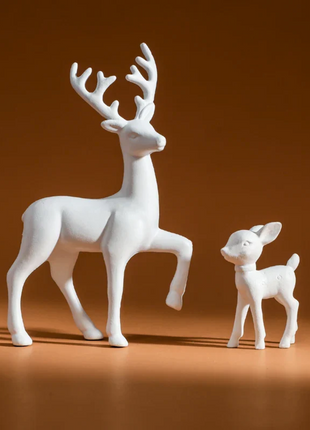 Doe, a Deer, a Female Deer and Her Adorable Fawn GUGHOME Store