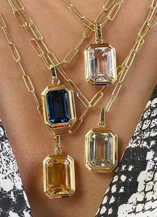 Vintage Pendant Necklace Pomelo Accessories Store