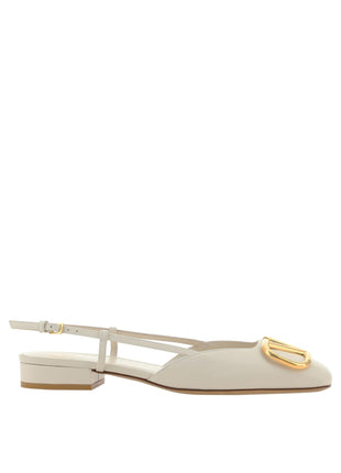 Valentino Garavani Vlogo Ballerina Flats Shopverse