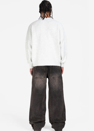 RIPPED DISTINCTIVE BAGGY DENIM BLACK Shopverse