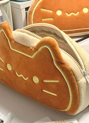 Caramel Pudding Cat Cute Pencil Case Stone's Store