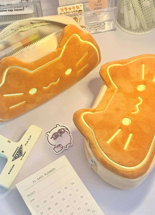 Caramel Pudding Cat Cute Pencil Case Stone's Store