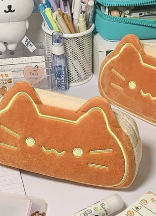 Caramel Pudding Cat Cute Pencil Case Stone's Store