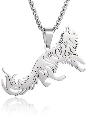 Couple Necklace with Hugging Love Pet Cat Design 17KMM Store