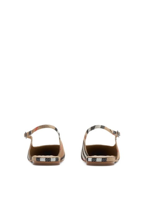 Burberry Check Birdie Slingback Ballerina Flats Shopverse
