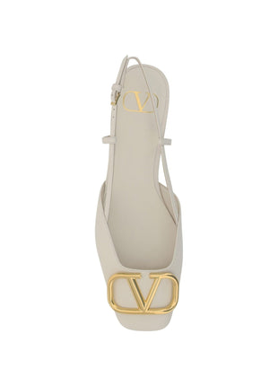 Valentino Garavani Vlogo Ballerina Flats Shopverse