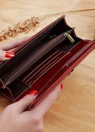 Elysia Women's Long Leather Wallet Shop1104778561 Store