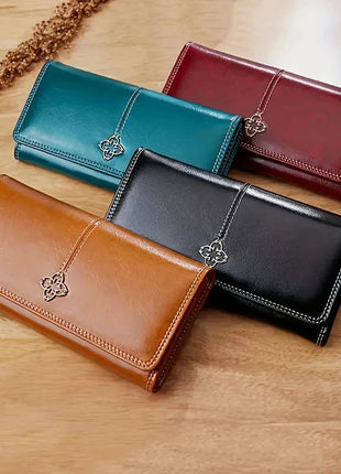 Elysia Women's Long Leather Wallet Shop1104778561 Store