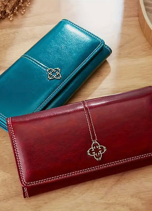 Elysia Women's Long Leather Wallet Shop1104778561 Store