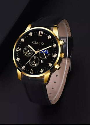 Fashion Belt Quartz Watch With Bracelet Suit Men Watches Store