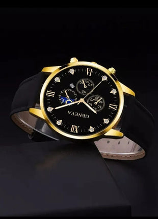Fashion Belt Quartz Watch With Bracelet Suit Men Watches Store