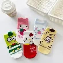 Korean Style Sweet and Comfortable Hello Kitty Women's Cotton Socks Surrounding Toy And Gift Stores Store