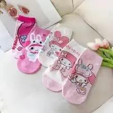 Korean Style Sweet and Comfortable Hello Kitty Women's Cotton Socks Surrounding Toy And Gift Stores Store