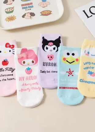 Korean Style Sweet and Comfortable Hello Kitty Women's Cotton Socks Surrounding Toy And Gift Stores Store
