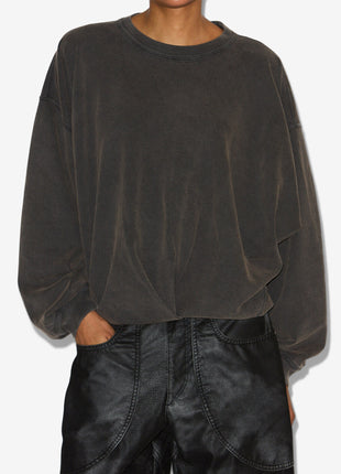 Sweatshirt Sauria in Faded Black Shopverse