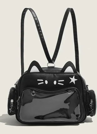 Kawaii Cat Ita Bag – Transparent Pocket Backpack Shop1103477352 Store