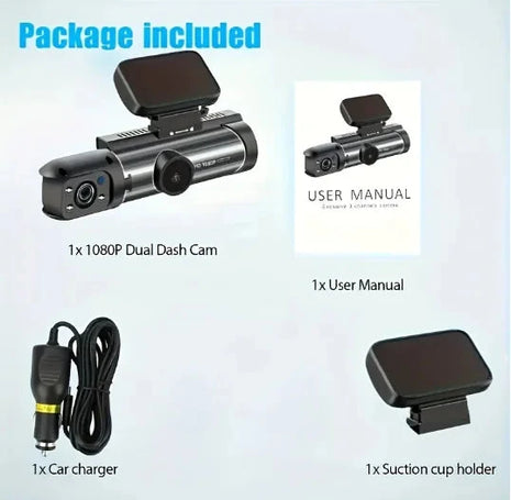 360° Dual Lens Car Dash Cam Stone's Store