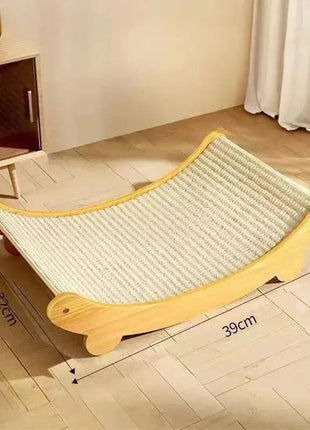 Multifuction Wooden Cat Scratching Sleeping Bed YingYing Store