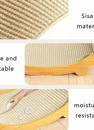 Multifuction Wooden Cat Scratching Sleeping Bed YingYing Store