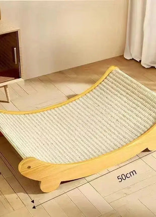 Multifuction Wooden Cat Scratching Sleeping Bed YingYing Store