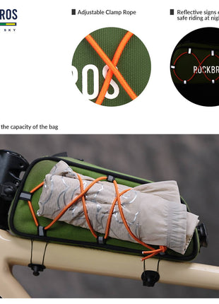 ROAD TO SKY Reflektierende Wasserabweisende Fahrrad Oberrohrtasche Shopverse